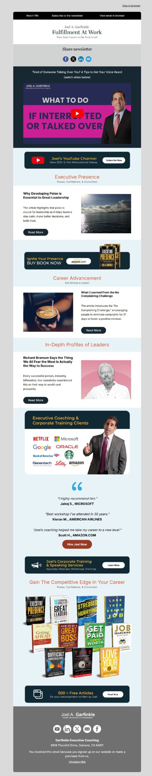 Subscribe to the Fulfillment at Work Newsletter